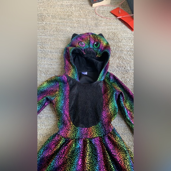 ๐ Halloween Costume Girls Rainbow Leopard Size M Size 8-10 ๐ - Picture 2 of 4